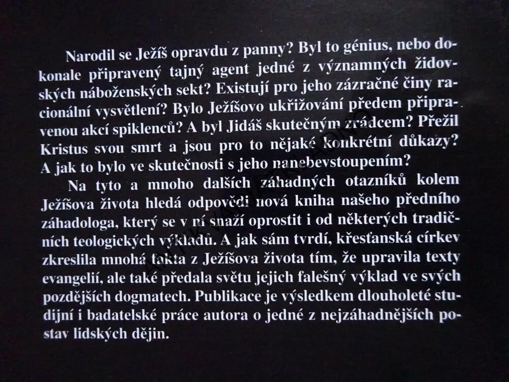 NEJVĚTŠÍ TAJEMSTVÍ JEŽÍŠE Z NAZARETU, VLADIMÍR LIŠKA, **an