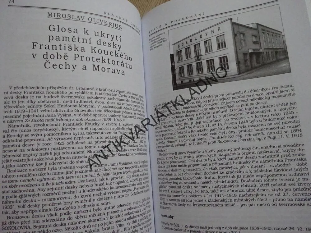 SLÁNSKÝ OBZOR, ROČNÍK 19 (119), ROK 2011, **an