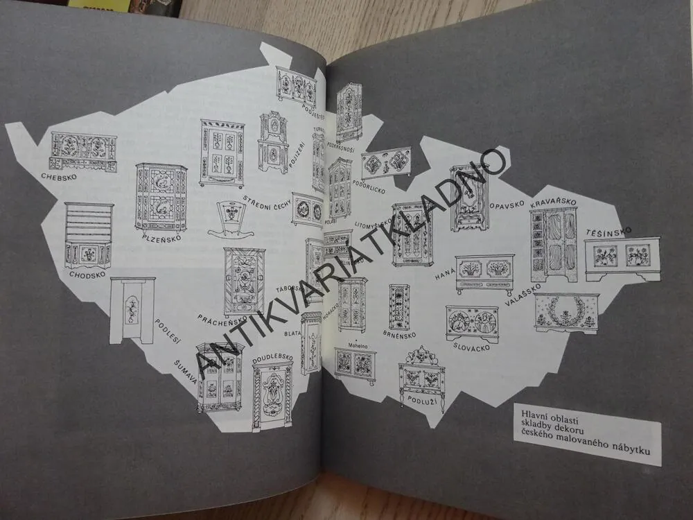 LIDOVÝ MALOVANÝ NÁBYTEK V ČESKÝCH ZEMÍCH, JOHNOVÁ, STAŇKOVÁ, BARAN, **an