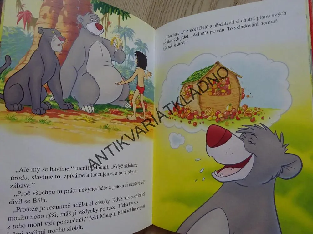 KNIHA DŽUNGLÍ - MAUGLÍ A OPICE, WALT DISNEY, **an