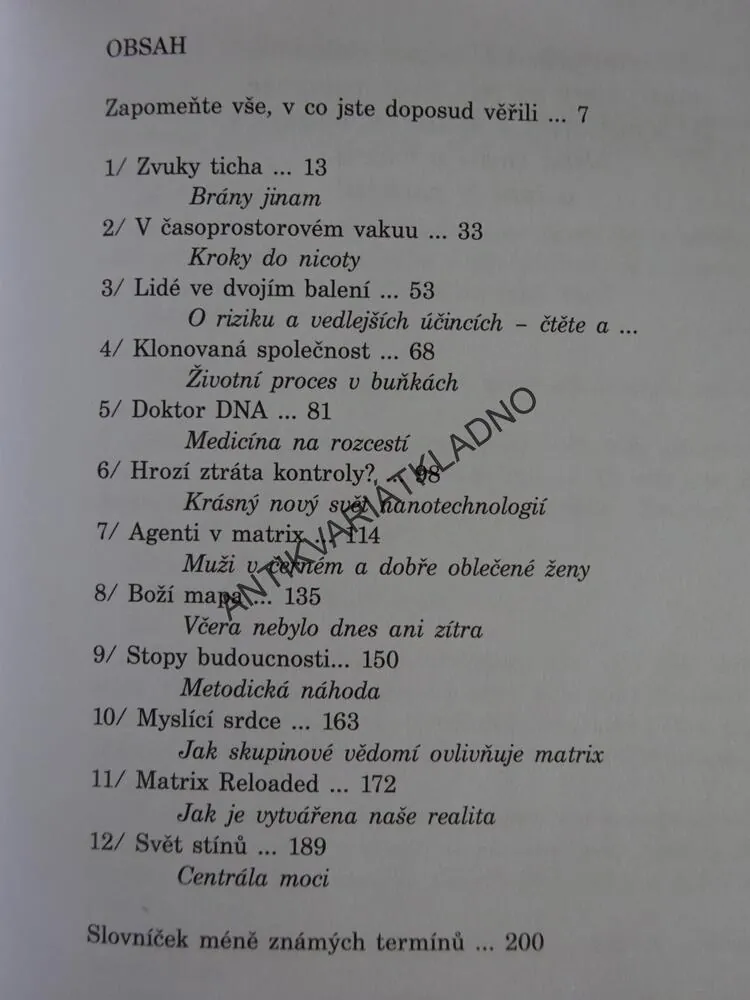 CHYBY V MATRIX, GRAZYNA FOSAROVÁ, FRANZ BLUDORF, **an