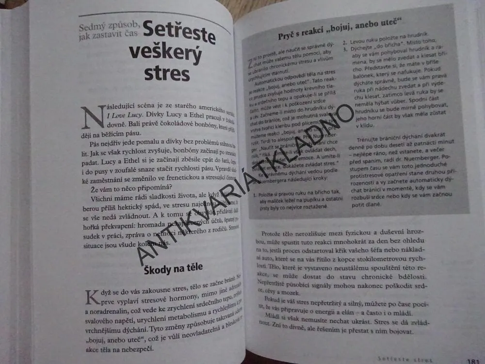 UMĚNÍ NESTÁRNOUT, VÁŠ PRŮVODCE VĚČNÝM MLÁDÍM,, **an