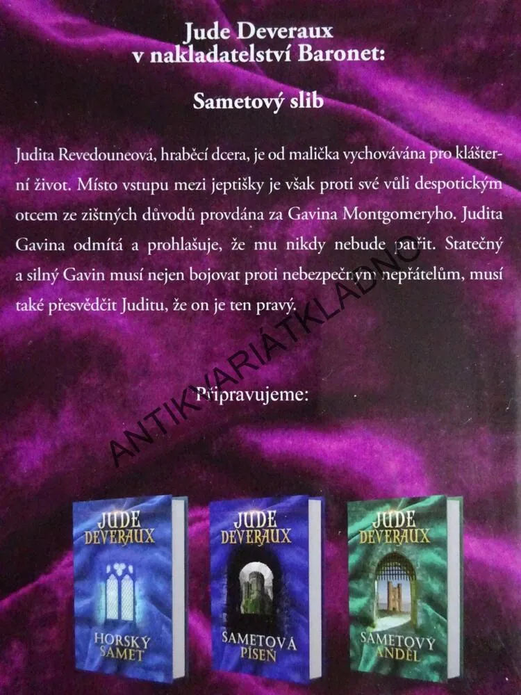 SAMETOVÝ SLIB, JUDE DEVERAUX, **an