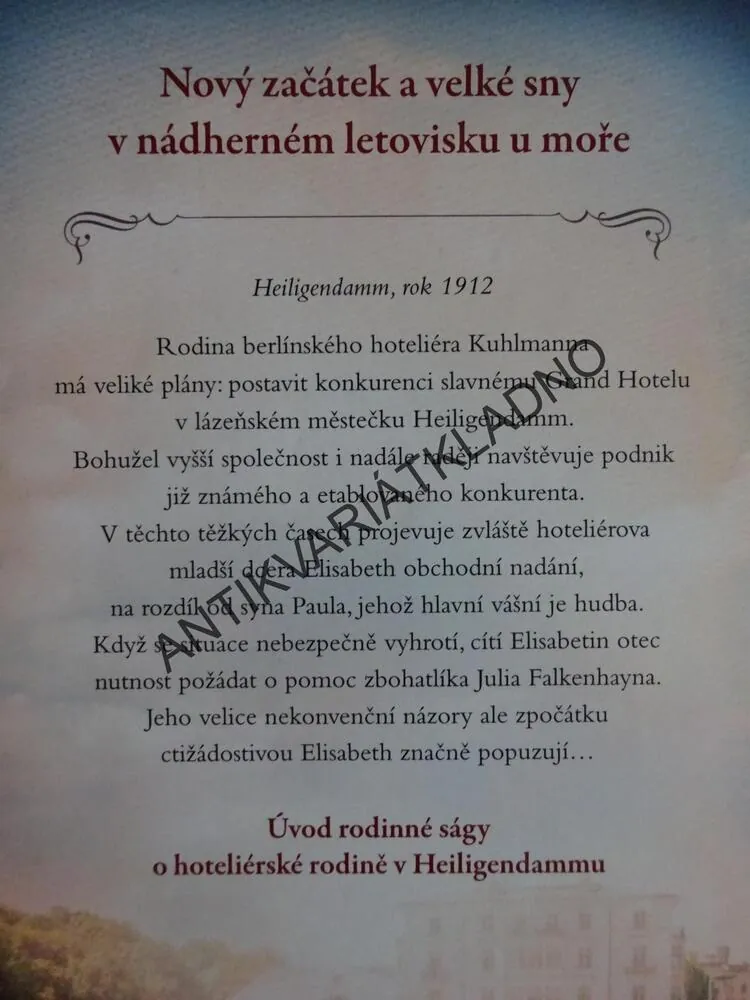 RODINNÝ HOTEL, NOVÝ ZAČÁTEK, MICHAELA GRÜNIGOVÁ, **an