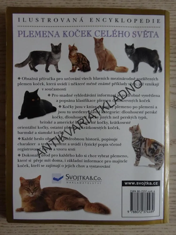 ILUSTROVANÁ ENCYKLOPEDIE, PLEMENA KOČEK CELÉHO SVĚTA, **an