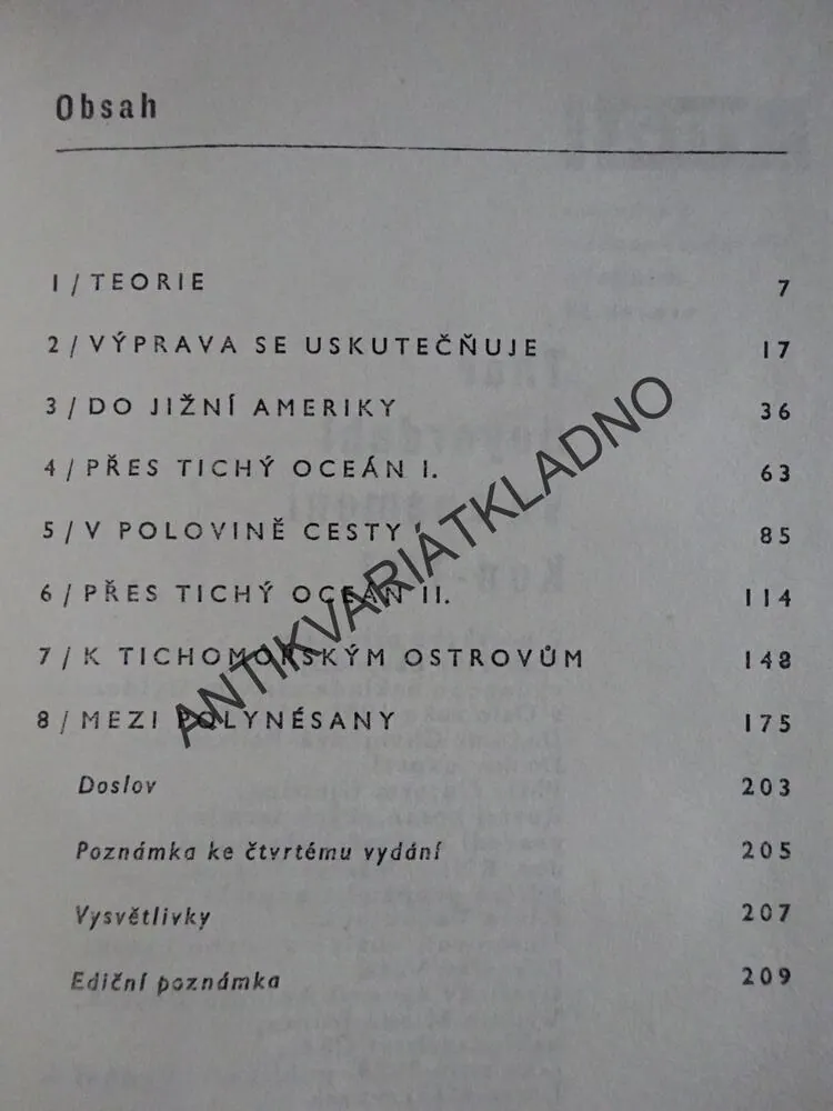 VE ZNAMENÍ KON-TIKI, THOR HEYERDAHL, **an