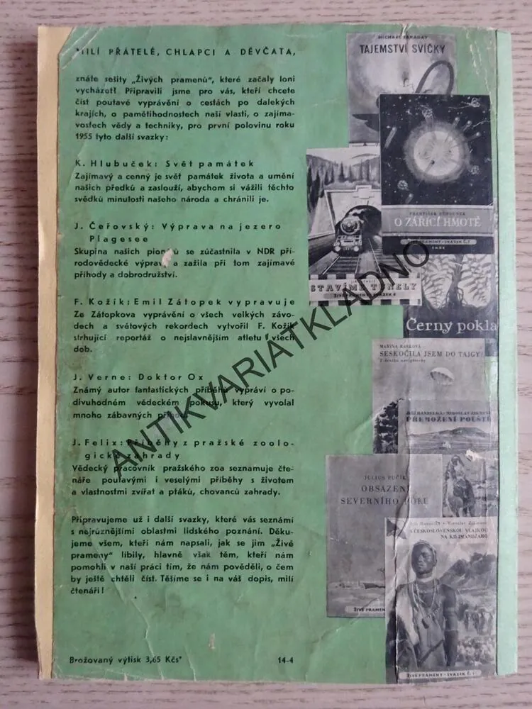EMIL ZÁTOPEK VYPRAVUJE, **an