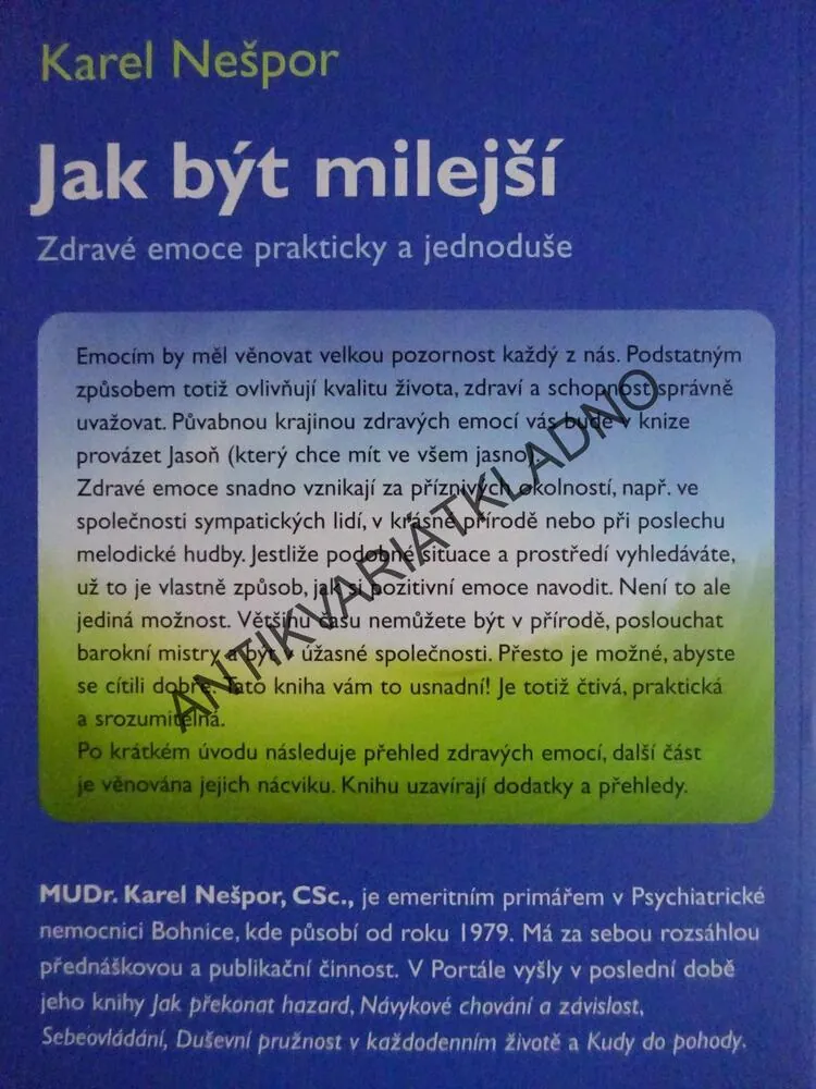 JAK BÝT MILEJŠÍ, KAREL NEŠPOR, **an