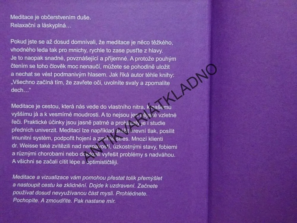 MEDITACE, BRIAN L. WEISS, **an