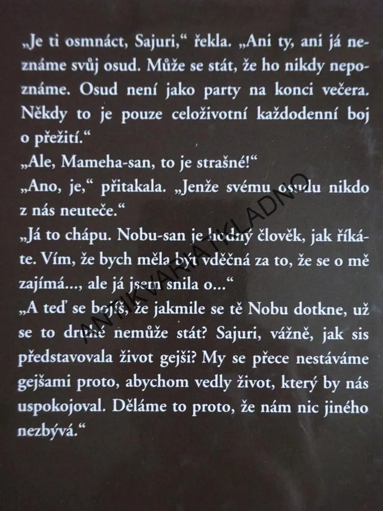 GEJŠA, ARTHUR GOLDEN, **an