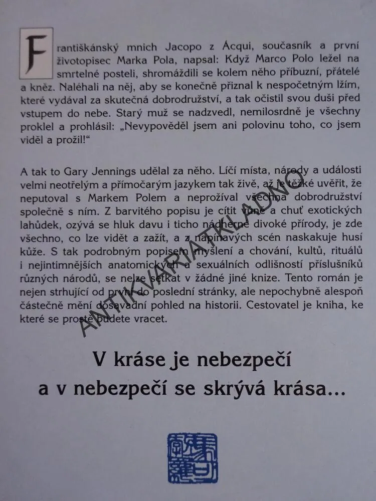 CESTOVATEL Z BENÁTEK DO KITHAJE, GARY JENNINGS, **an