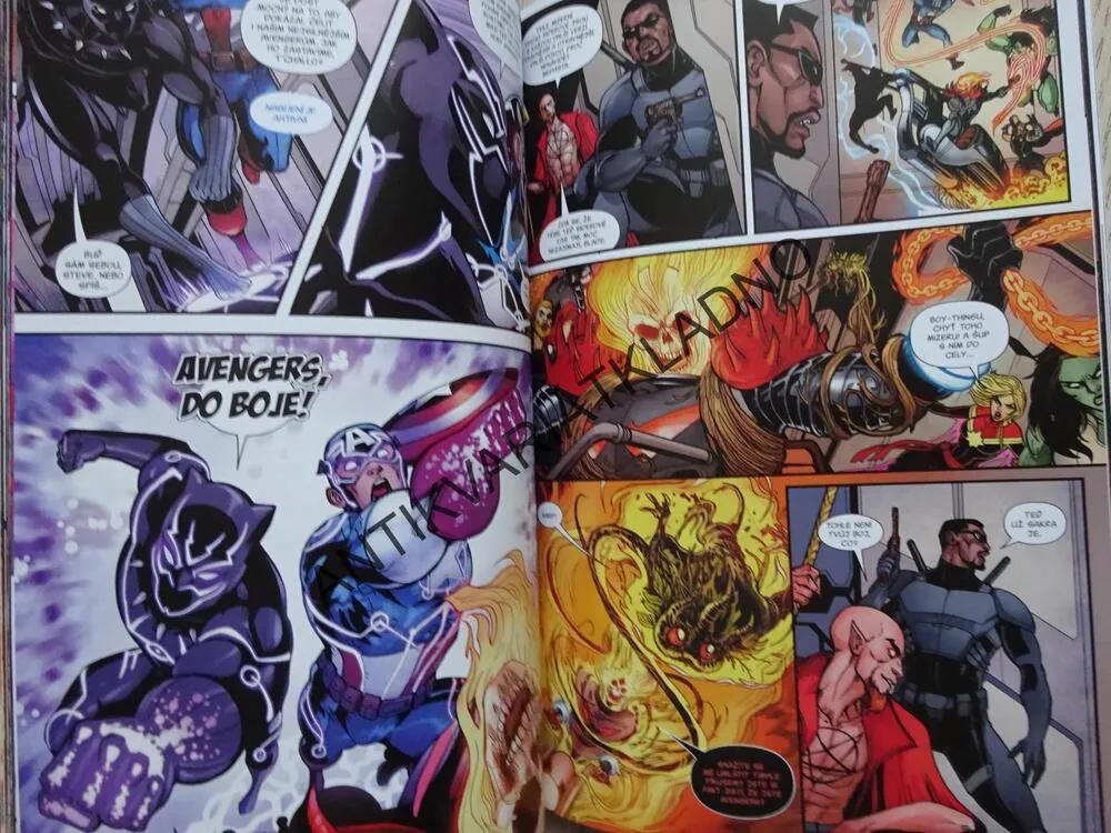 AVENGERS, SOUBOJ GHOST RIDERŮ, KOMIKS MARVEL, **an