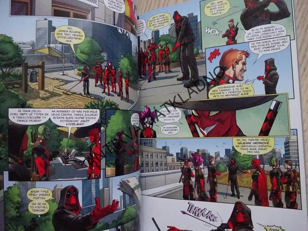 DEADPOOL, MILÁČEK PUBLIKA, UŽVANĚNÝ MILIONÁŘ, KOMIKS MARVEL, **an
