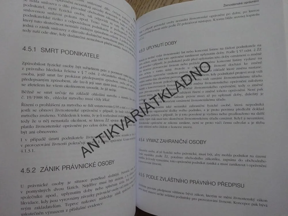 ZAKLÁDÁME A PROVOZUJEME ŽIVNOST, PODNIKÁNÍ PODLE ŽIVNOSTENSKÉHO ZÁKONA, SILVIE ŠTĚPÁNOVÁ, **an