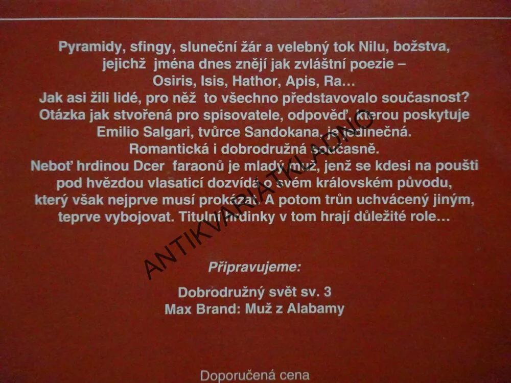 DCERY FARAONŮ, EMILIO SALGARI, **an