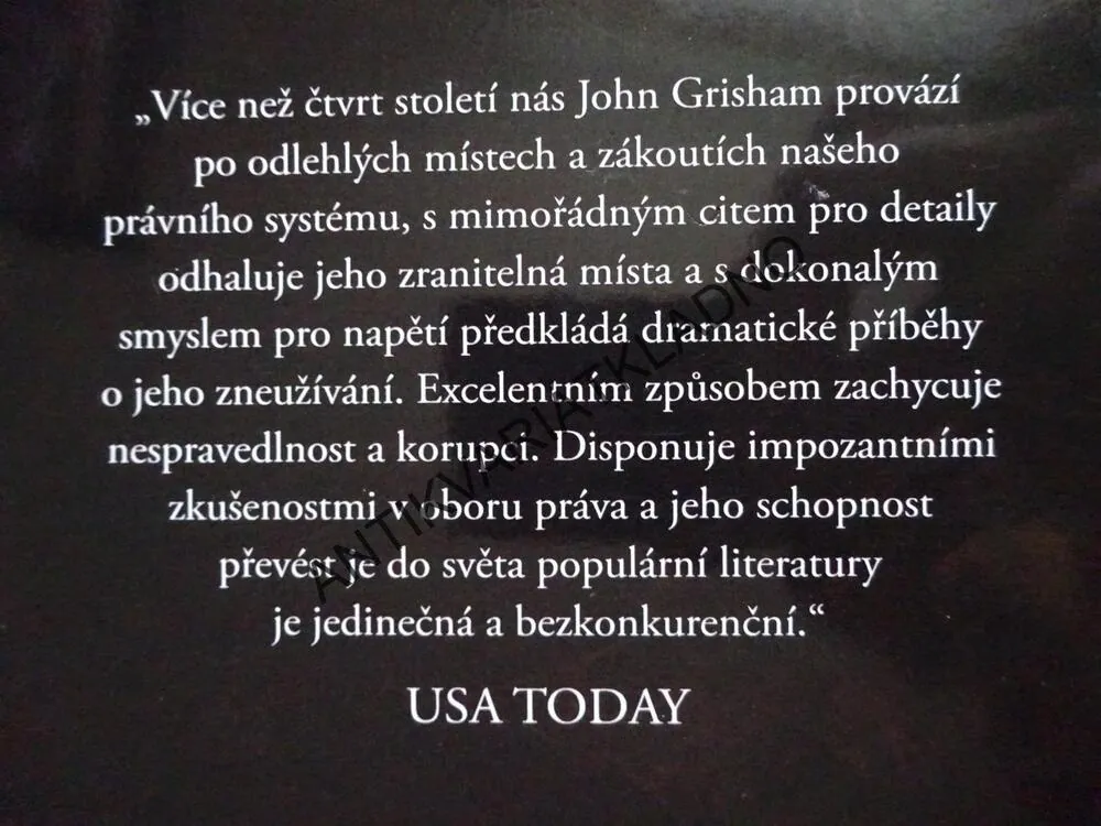 PÍŠŤALKA, JOHN GRISHAM , **an