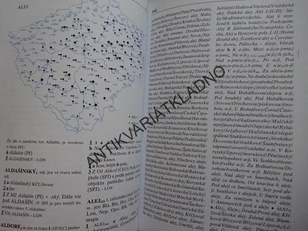 SLOVNÍK POMÍSTNÍCH JMEN V ČECHÁCH 1-5, **an
