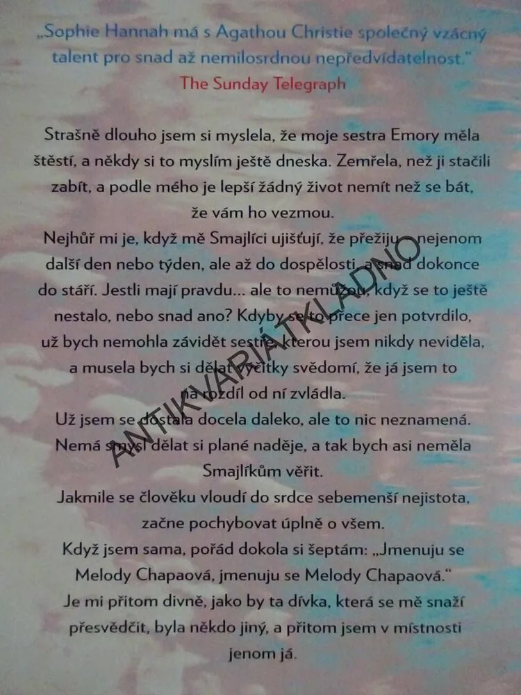 NEVIDĚLI JSTE MELODY?, SOPHIE HANNAH, **an