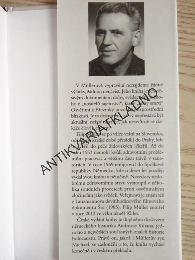 SONDERBEHANDLUNG NEBOLI ZVLÁŠTNÍ ZACHÁZENÍ, FILIP MÜLLER, **an