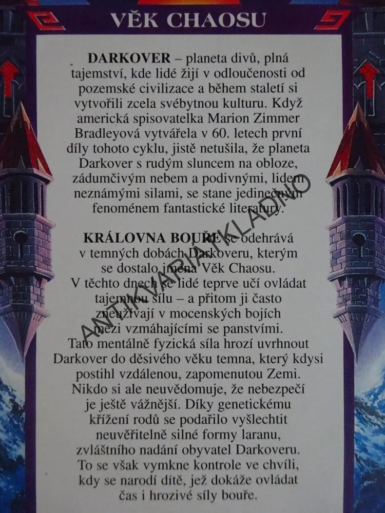 KRÁLOVNA BOUŘE, MARION ZIMMER BRADLEY, DARKOVER, **an