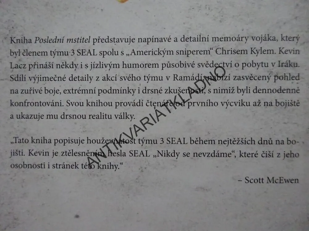 POSLEDNÍ MSTITEL, KEVIN LACZ, **an