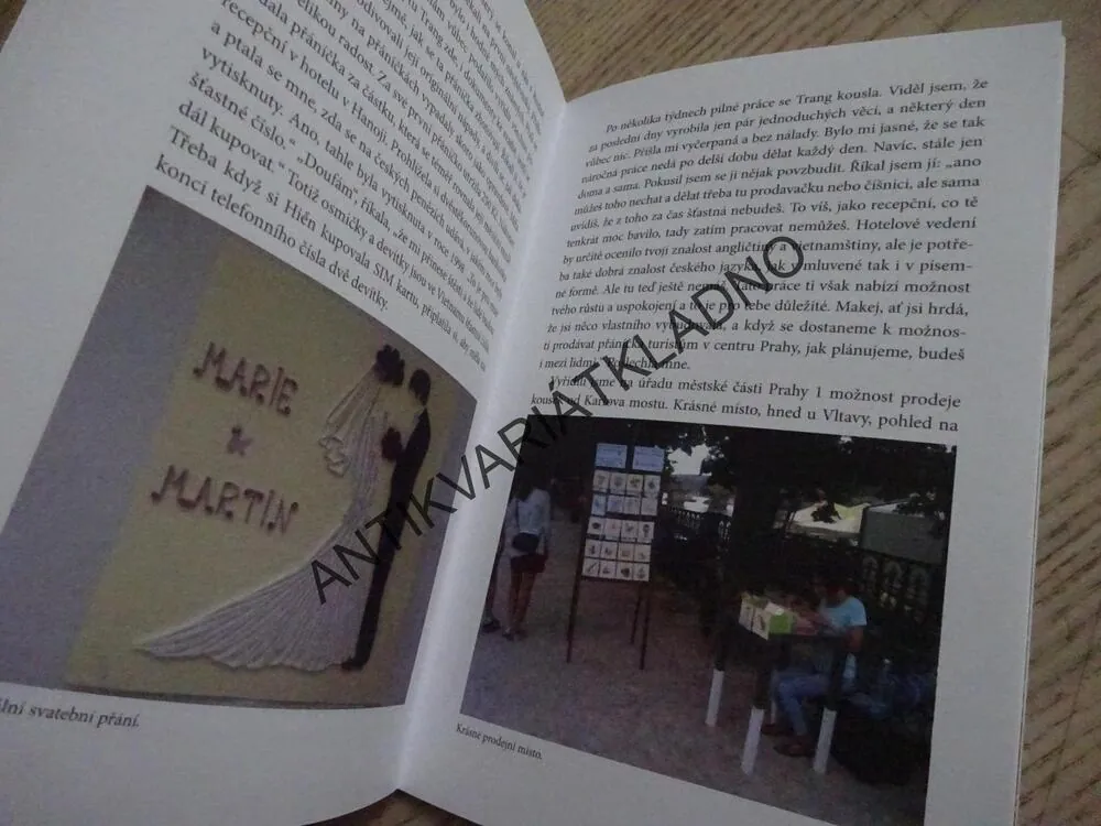 ČESKÝ ŽENICH A VIETNAMSKÁ NEVĚSTA, JAN POKORNÝ, TRAN THI THU - AUTOGRAM OBOU AUTORŮ, **an