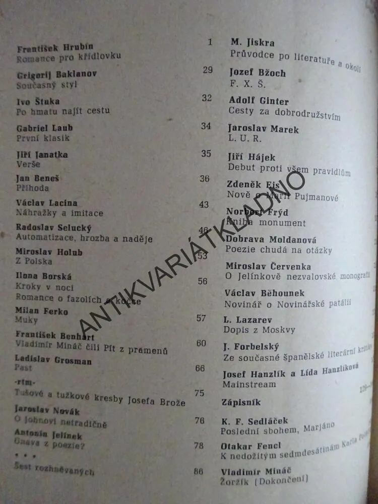 ROMANCE PRO KŘÍDLOVKU, FRANTIŠEK HRUBÍN, **an