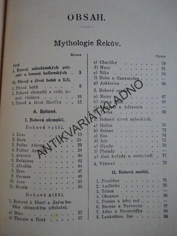 MYTHOLOGIE ŘEKŮV A ŘÍMANŮV, LEO SASKA, **an