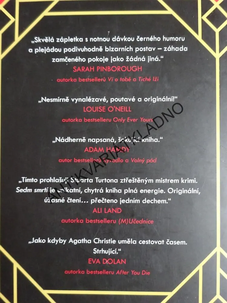 SEDM SMRTÍ EVELYN HARDCASTLOVÉ, STUART TURTON, **an