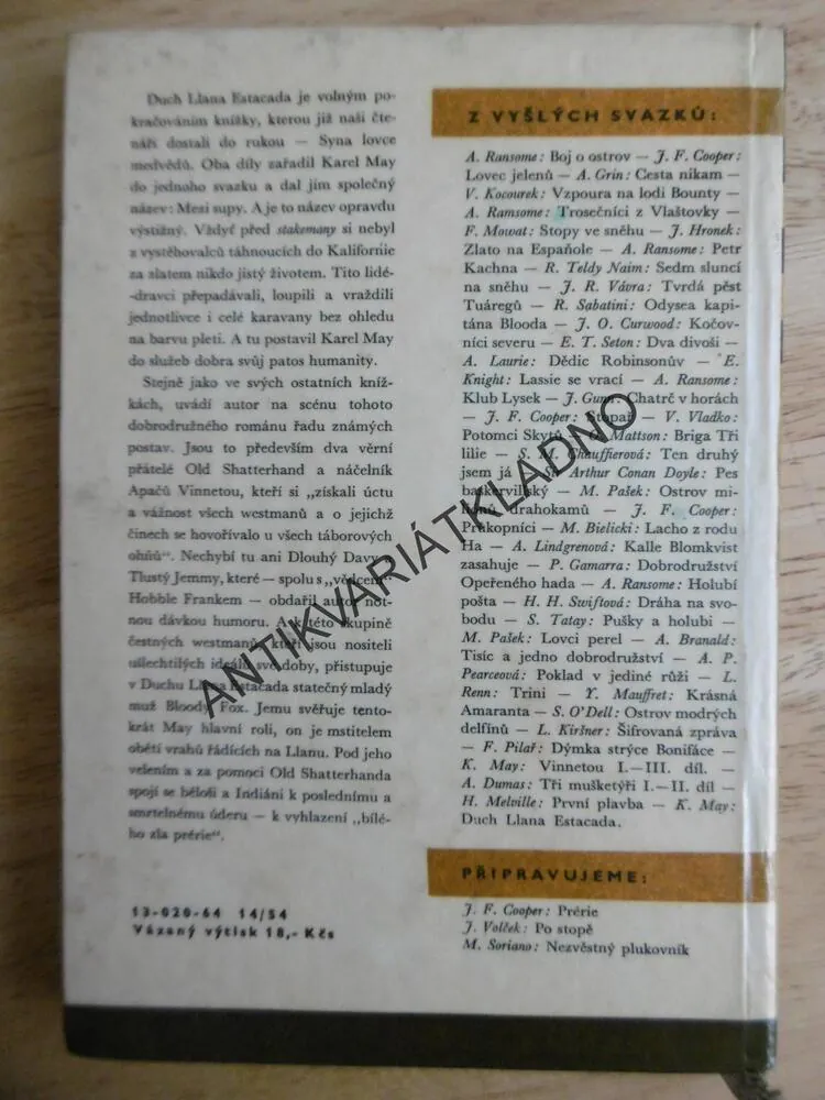 KOD 34 - DUCH LLANA ESTACADA, KAREL MAY, BURIAN, **an