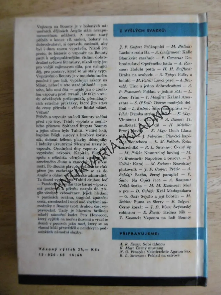 KOD 43 - VZPOURA NA LODI BOUNTY, VÍTĚZSLAV KOCOUREK, **an