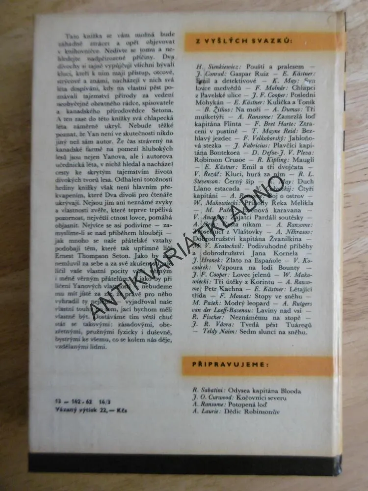 KOD 60 - DVA DIVOŠI, E.T. SETON, **an