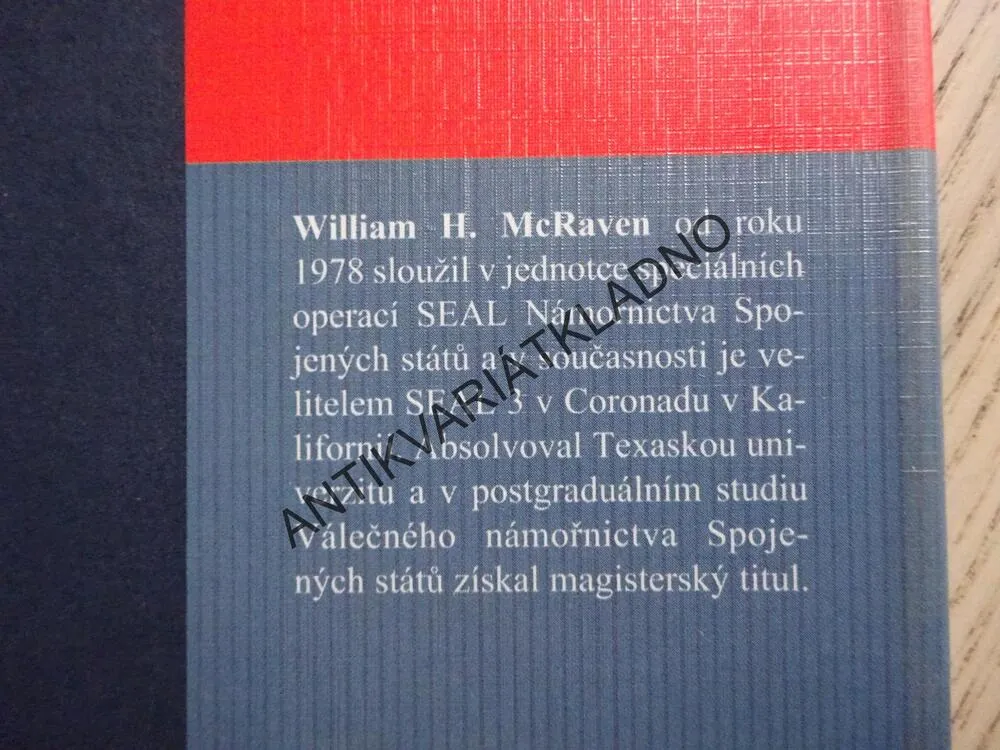 SPECIÁLNÍ OPERACE, WILLIAM H. MCRAVEN, **an