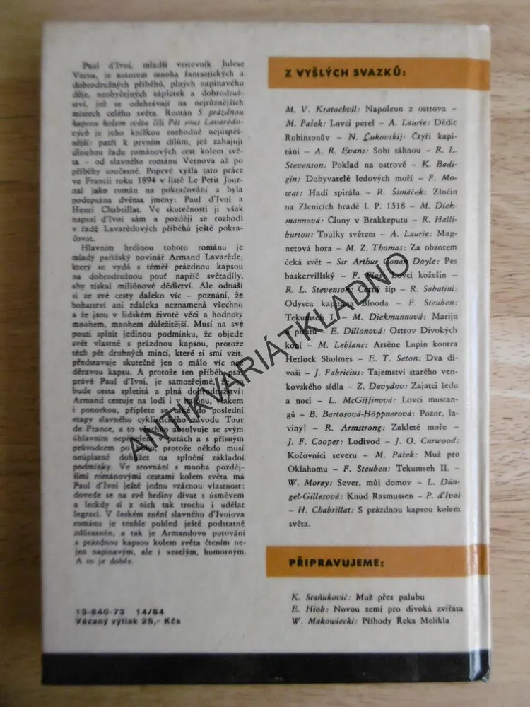 KOD 130 - S PRÁZDNOU KAPSOU KOLEM SVĚTA, PAUL D´IVOI, CHABRILLAT, **an