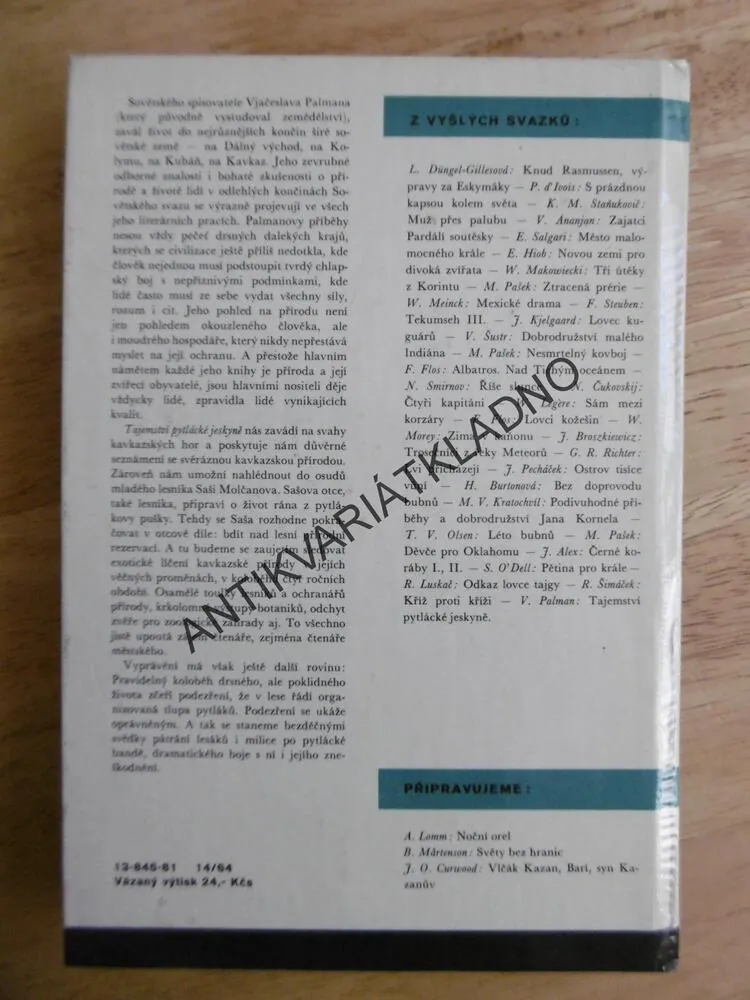 KOD 155 -TAJEMSTVÍ PYTLÁCKÉ JESKYNĚ, VJAČESLAV PALMAN, **an