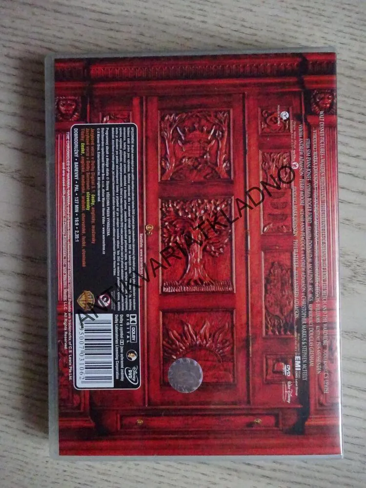 LETOPISY NARNIE, LEV, ČARODĚJNICE A SKŘÍŇ, 2X DVD, DVD FILM
