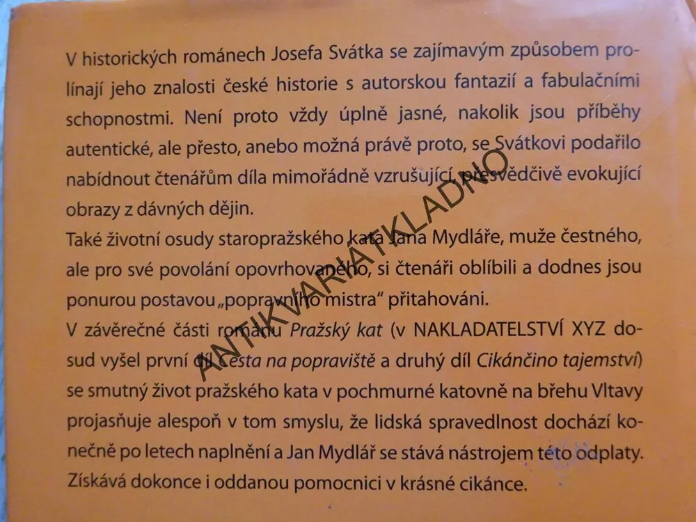 PRAŽSKÝ KAT 3, KRUTÁ ODPLATA, JOSEF SVÁTEK, **an