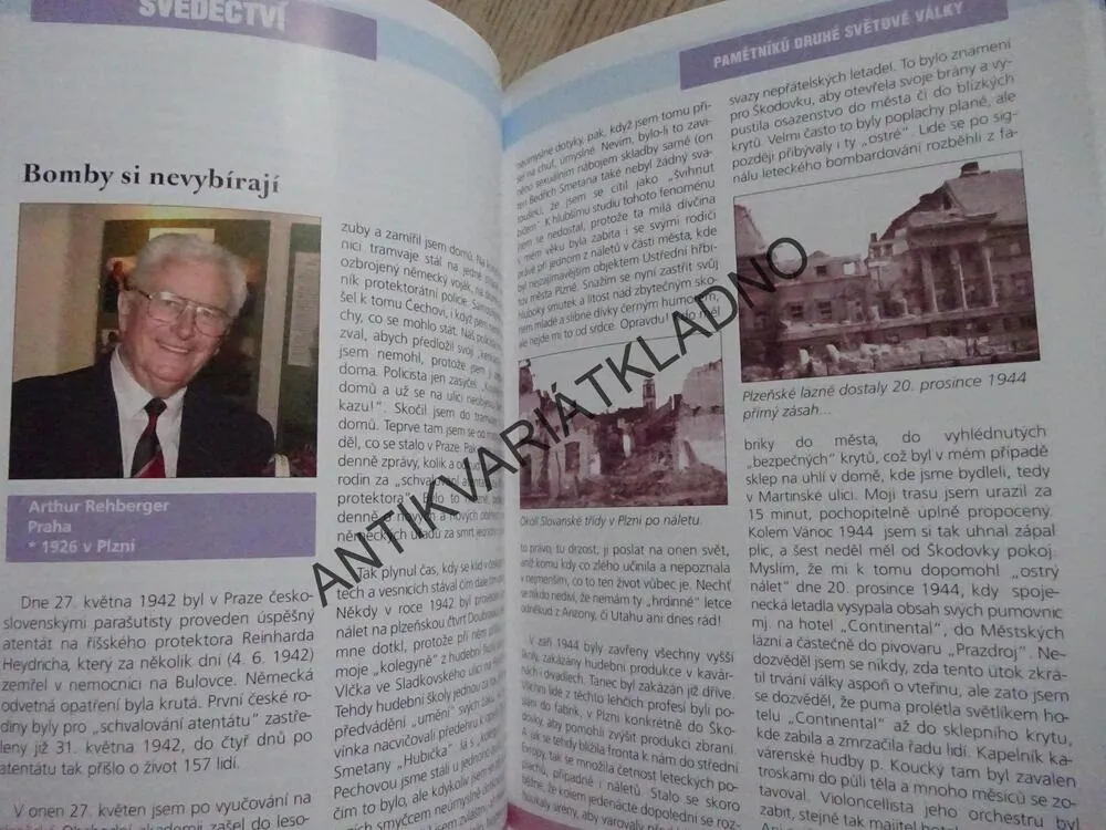 SVĚDECTVÍ PAMĚTNÍKŮ DRUHÉ SVĚTOVÉ VÁLKY, **an