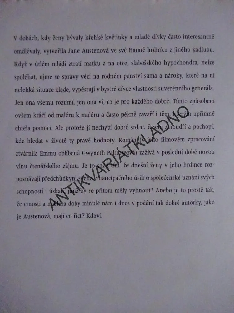 EMMA, JANE AUSTENOVÁ, **an
