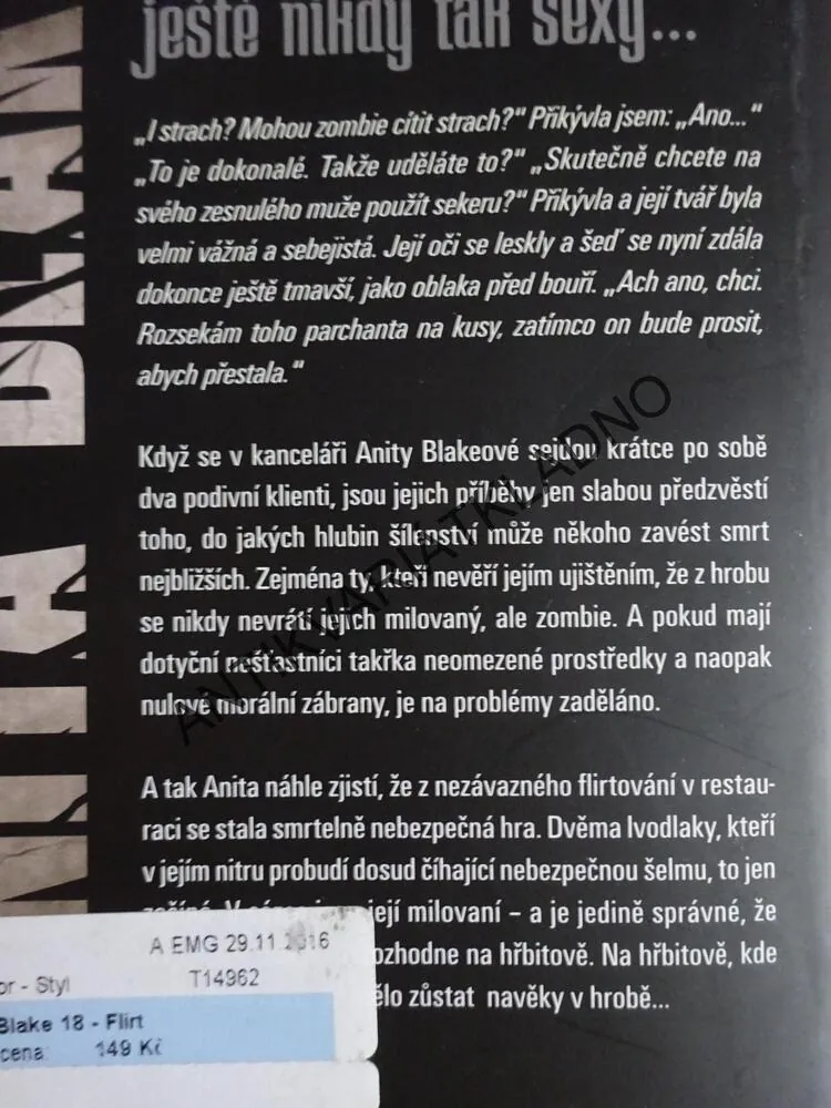 FLIRT, ANITA BLAKE, LAURELL K. HAMILOTONOVÁ, **an