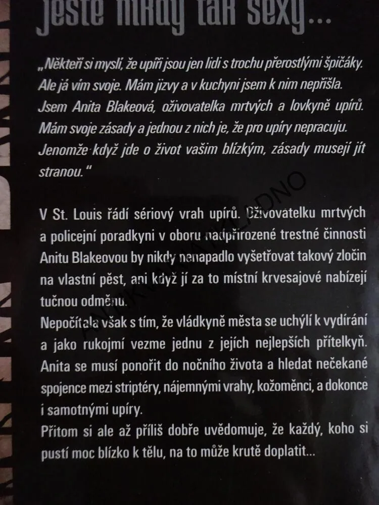 PROVINILÉ SLASTI, ANITA BLAKE, LAURELL K. HAMILOTONOVÁ, **an