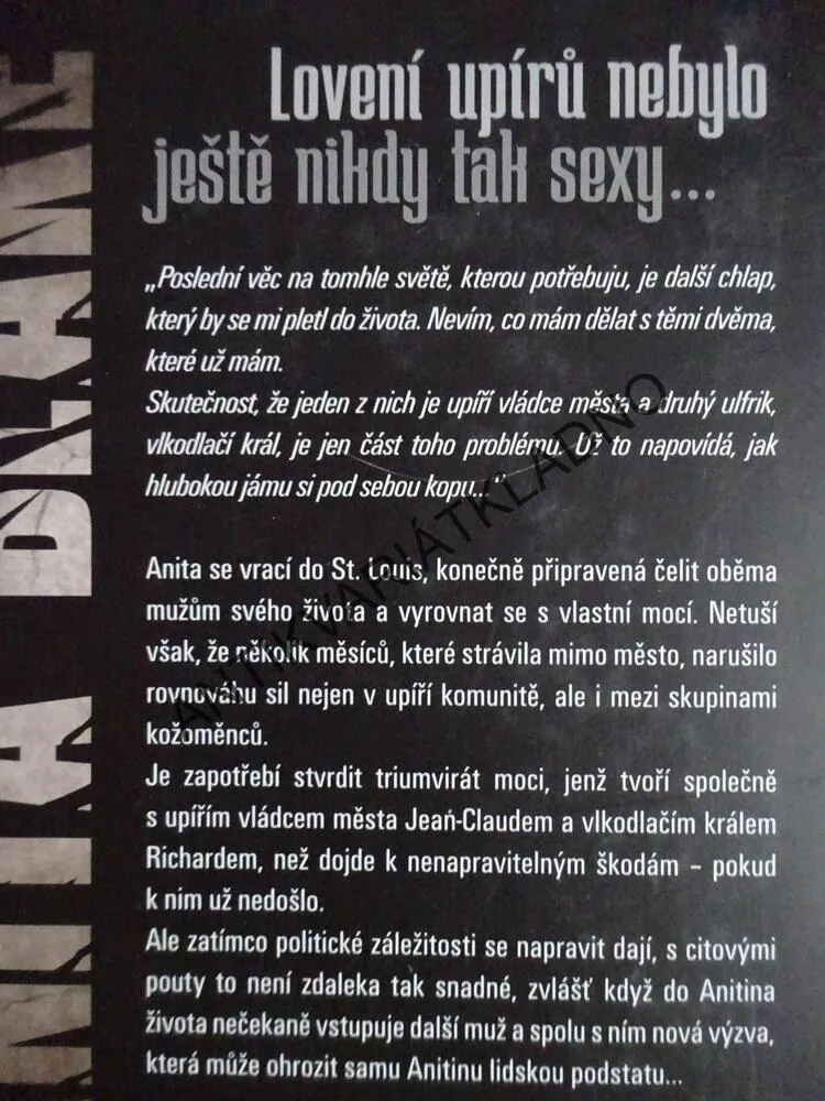 NARCIS V ŘETĚZECH, ANITA BLAKE, LAURELL K. HAMILOTONOVÁ, **an