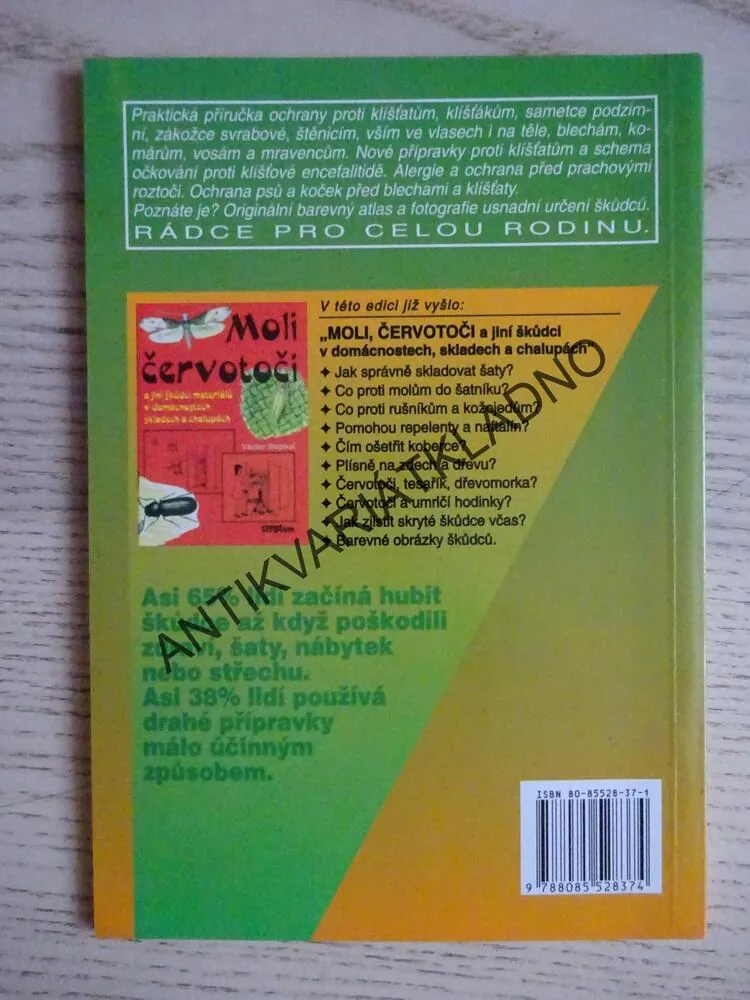 KLÍŠŤATA, KOMÁŘI, BLECHY, VOSY A JINÍ BODAVÍ ŠKŮDCI OHROŽUJÍCÍ ZDRAVÍ, VÁCLAV STEJSKAL, **an