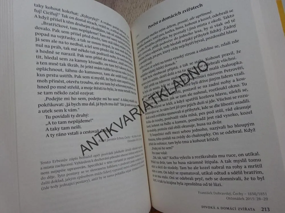ČESKÉ LIDOVÉ POHÁDKY, ZVÍŘECÍ POHÁDKY A BAJKY, JAROSLAV OTČENÁŠEK, **an
