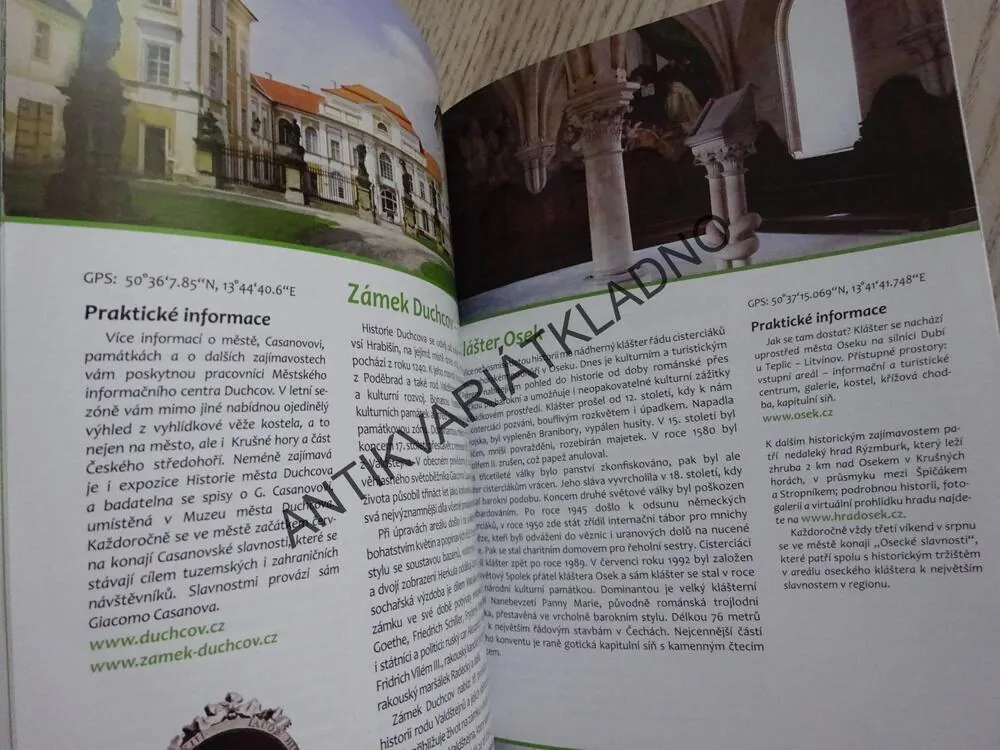 NEJZAJÍMAVĚJŠÍ A NEJKRÁSNĚJŠÍ MÍSTA V ÚSTECKÉM KRAJI, PRŮVODCE, **an