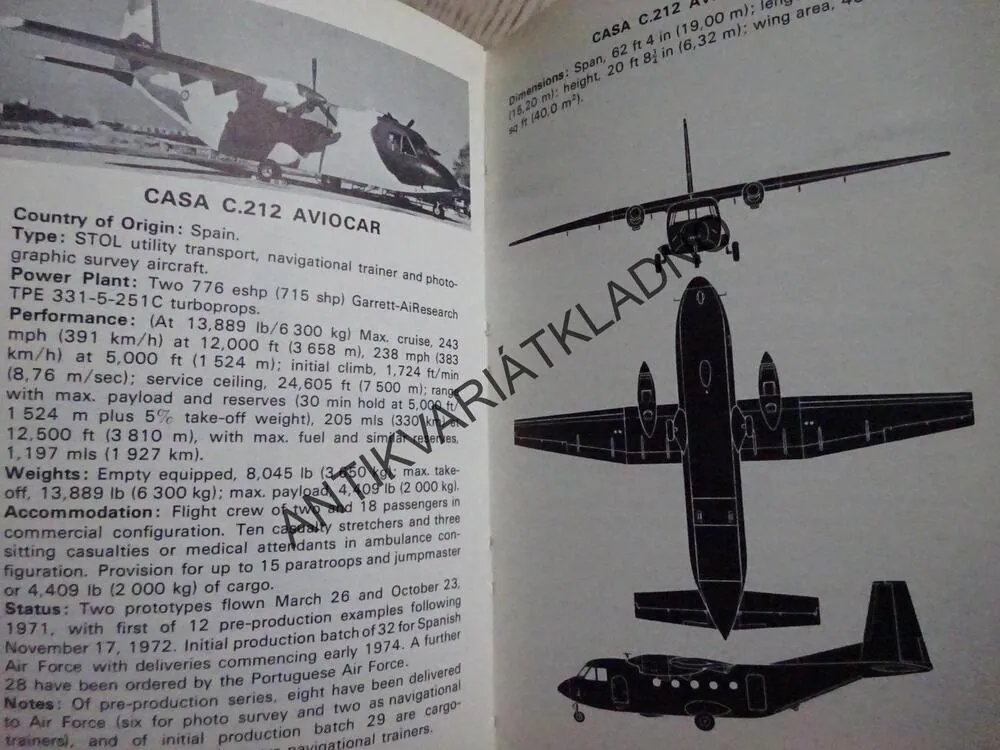 THE OBSERVER'S BOOK OF AIRCRAFT, WILLIAM GREEN, ANGLICKY, **an