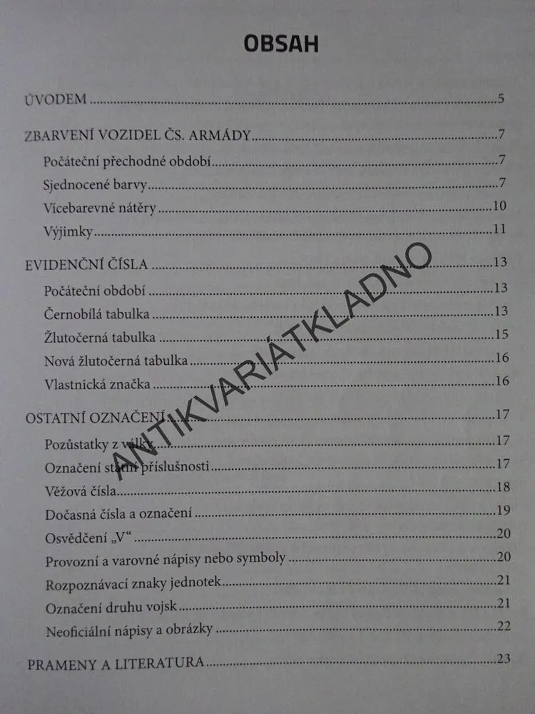 ZBARVENÍ A OZNAČOVÁNÍ VOZIDEL ČESKOSLOVENSKÉ ARMÁDY V LETECH 1945-1992, JIŘÍ SEHNAL, **an