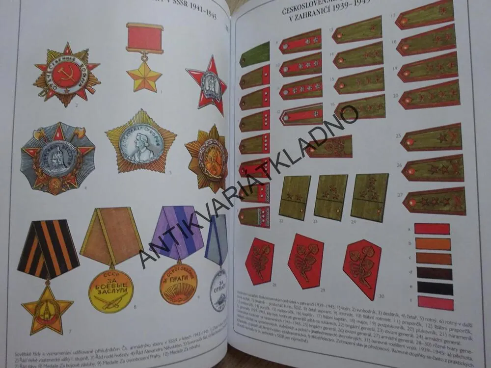 ČESKOSLOVENSKÁ ARMÁDA V ZAHRANIČÍ 1939-1945, VLÁDNÍ VOJSKO PROTEKTORÁTU ČECHY A MORAVA 1939-1945, SLOVENSKÁ ARMÁDA 1939-1945, ČESKOSLOVENSKÁ ARMÁDA 1945-1992, JAN VOGELTANZ, MIROSLAV HUS, MILAN POLÁK, **an
