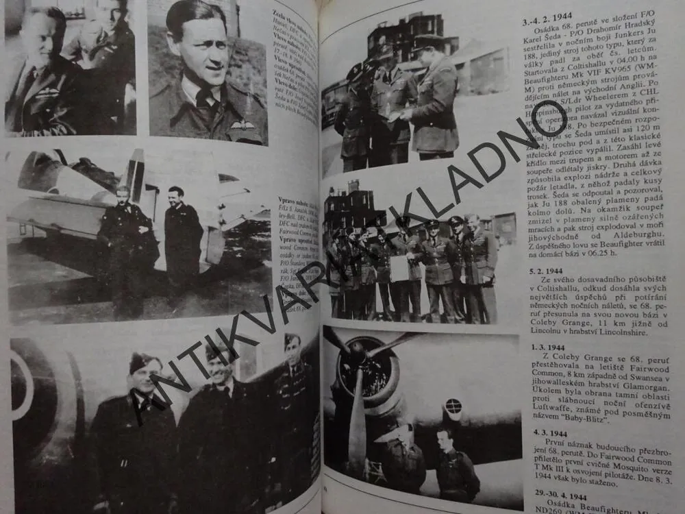 KOČIČÍ OČI, ČS. NOČNÍ STÍHAČI V RAF 1940-1945, RAJLICH, **an