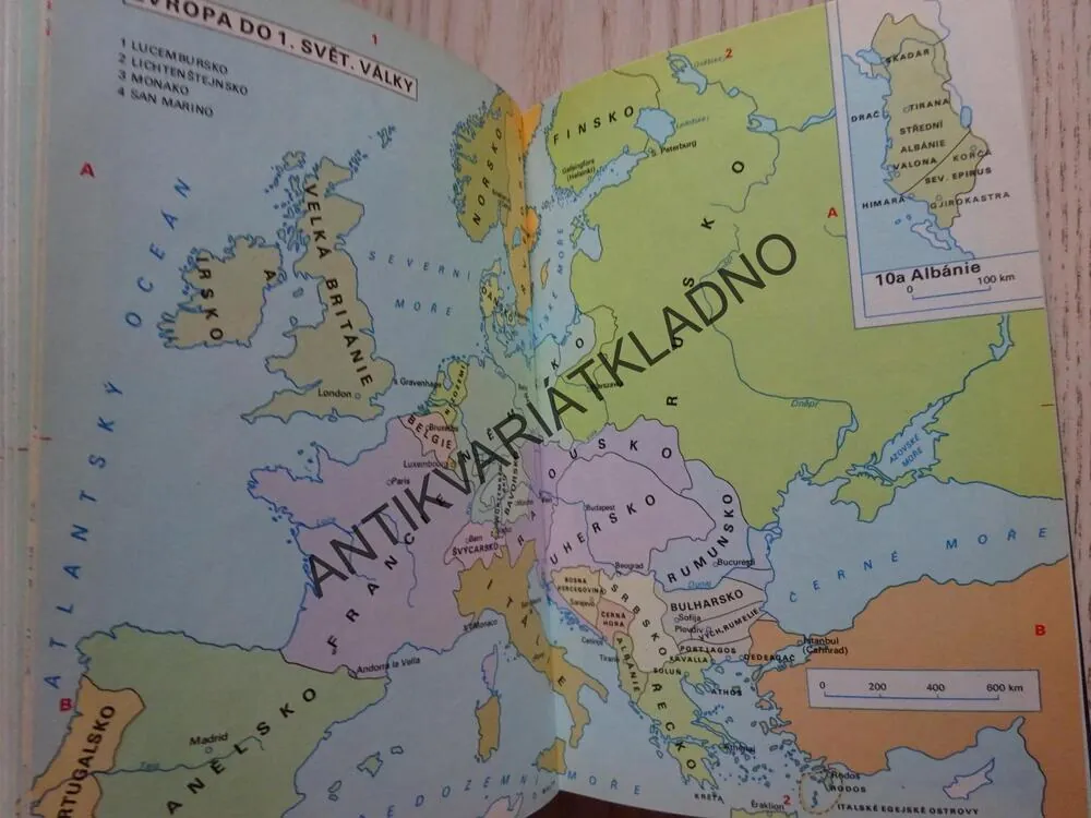 FILATELISTICKÝ ATLAS ZNÁMKOVÝCH ZEMÍ, LUDVÍK MUCHA, BOHUSLAV HLINKA, **an